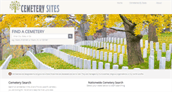 Desktop Screenshot of cemeterysites.com